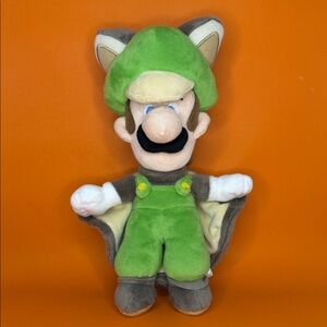 Super Mario Bros U Flying Squirrel Luigi 10”Plush Stuffed Toy Doll
.